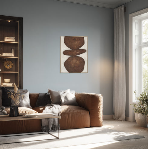 Arlo, Painting, Framed poster, Poster, H120xW90xD3,8cm, Brown